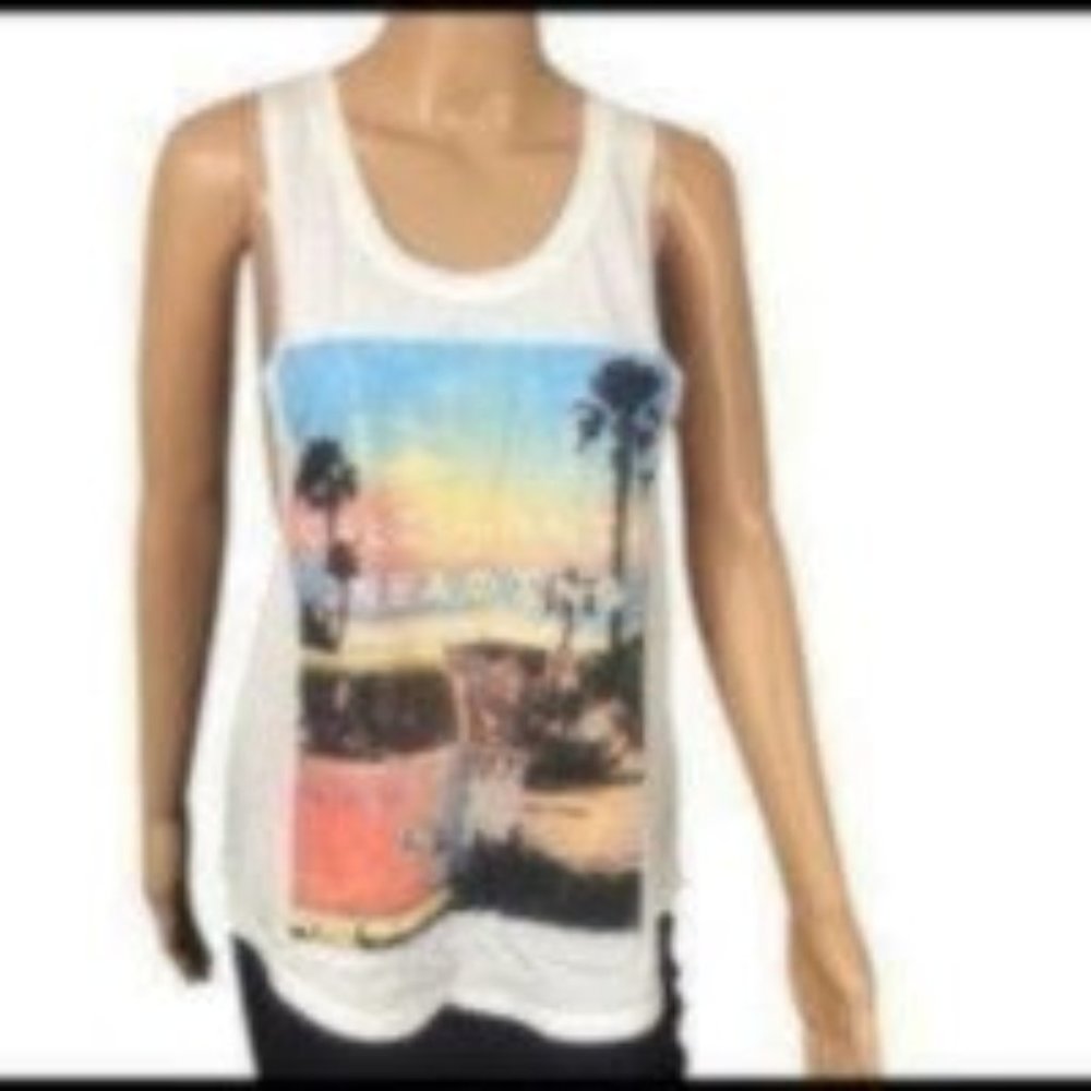 White California Casual Tank Top Sleeveless